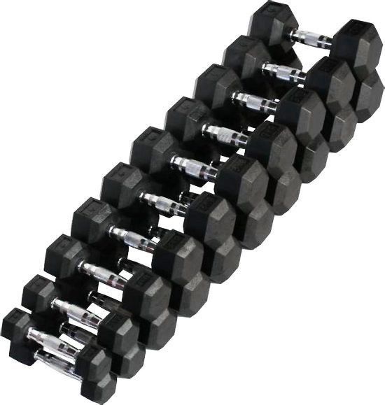 Набор гантелей гексагональных пары от 32.5 - 50 кг VictoryFit VF-SET660