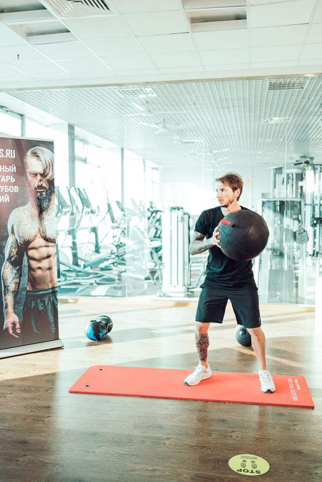 Тренировочный мяч Original FitTools Wall Ball Deluxe