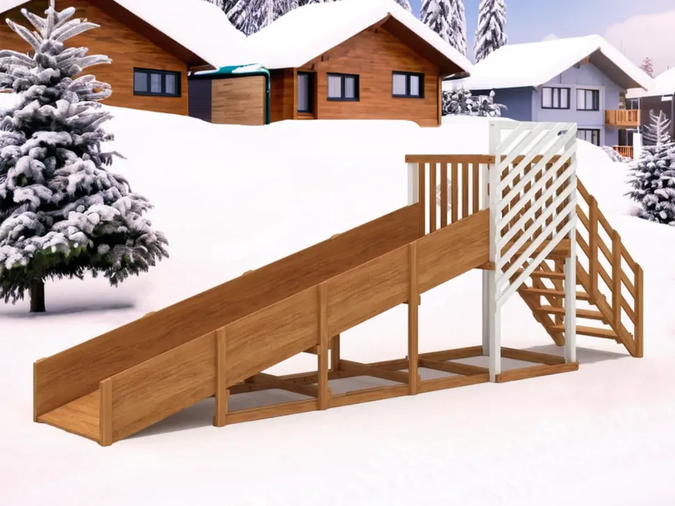 Зимняя горка IgraGrad Snow Fox (скат 5 м) мод.2