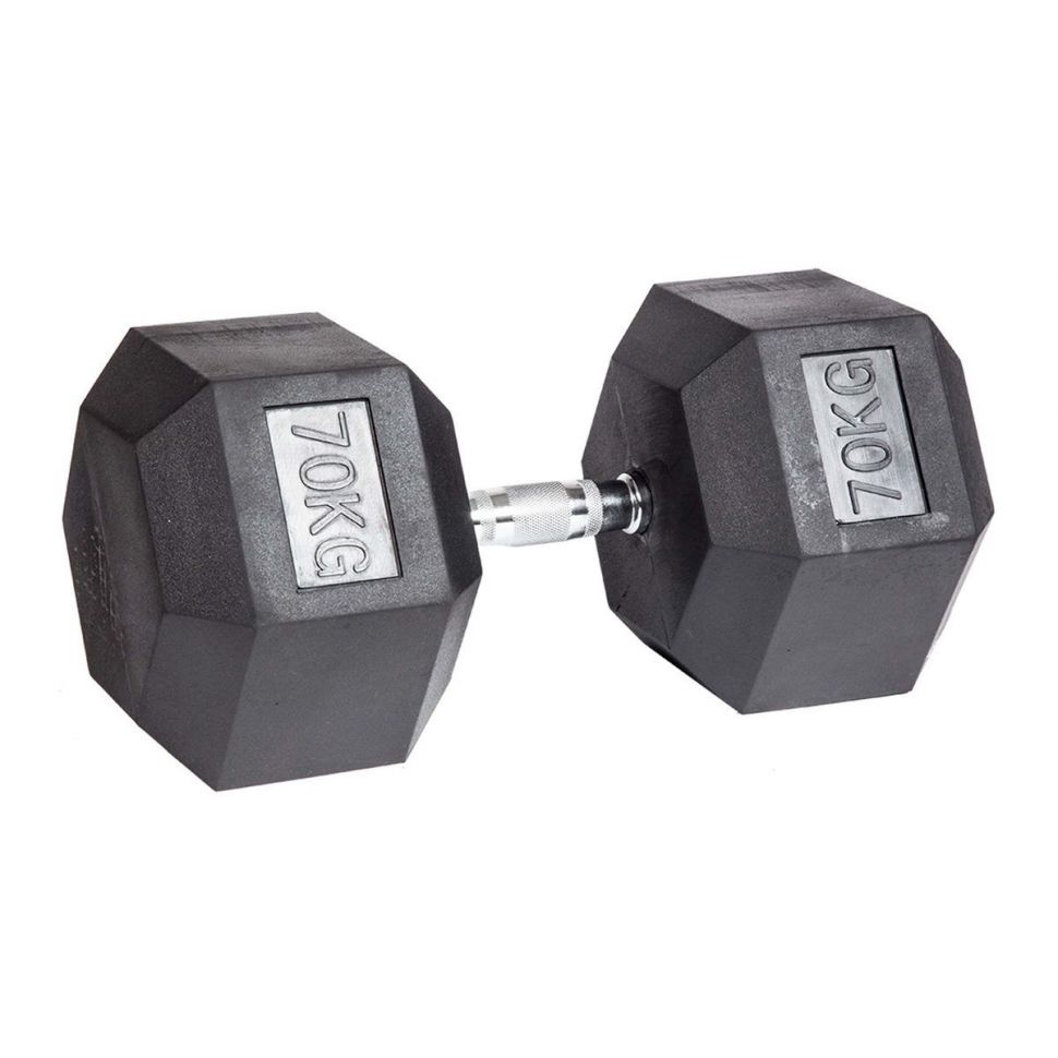 Гантель гексагональная обрезиненная Profi-Fit от 1 до 70 кг (поштучно) Гантель гексагональная обрезиненная Profi-Fit от 1 до 70 кг (поштучно)